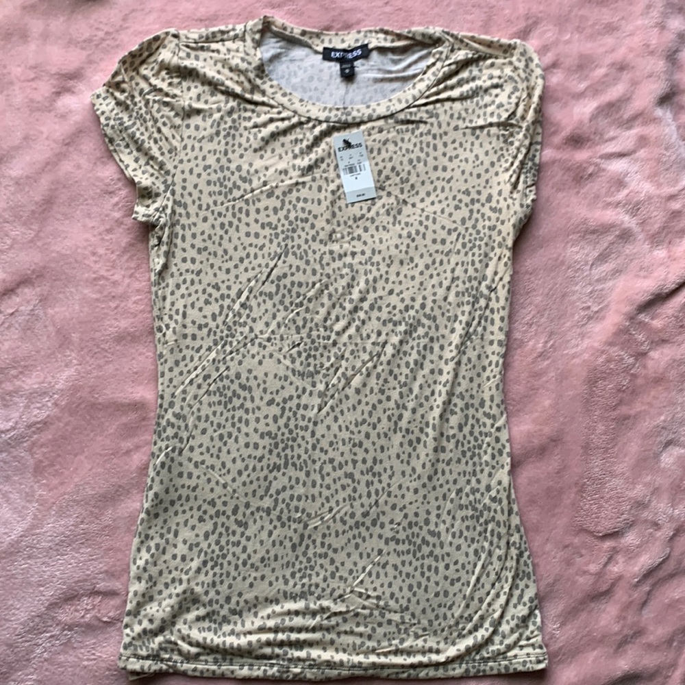 Express leopard print shirt